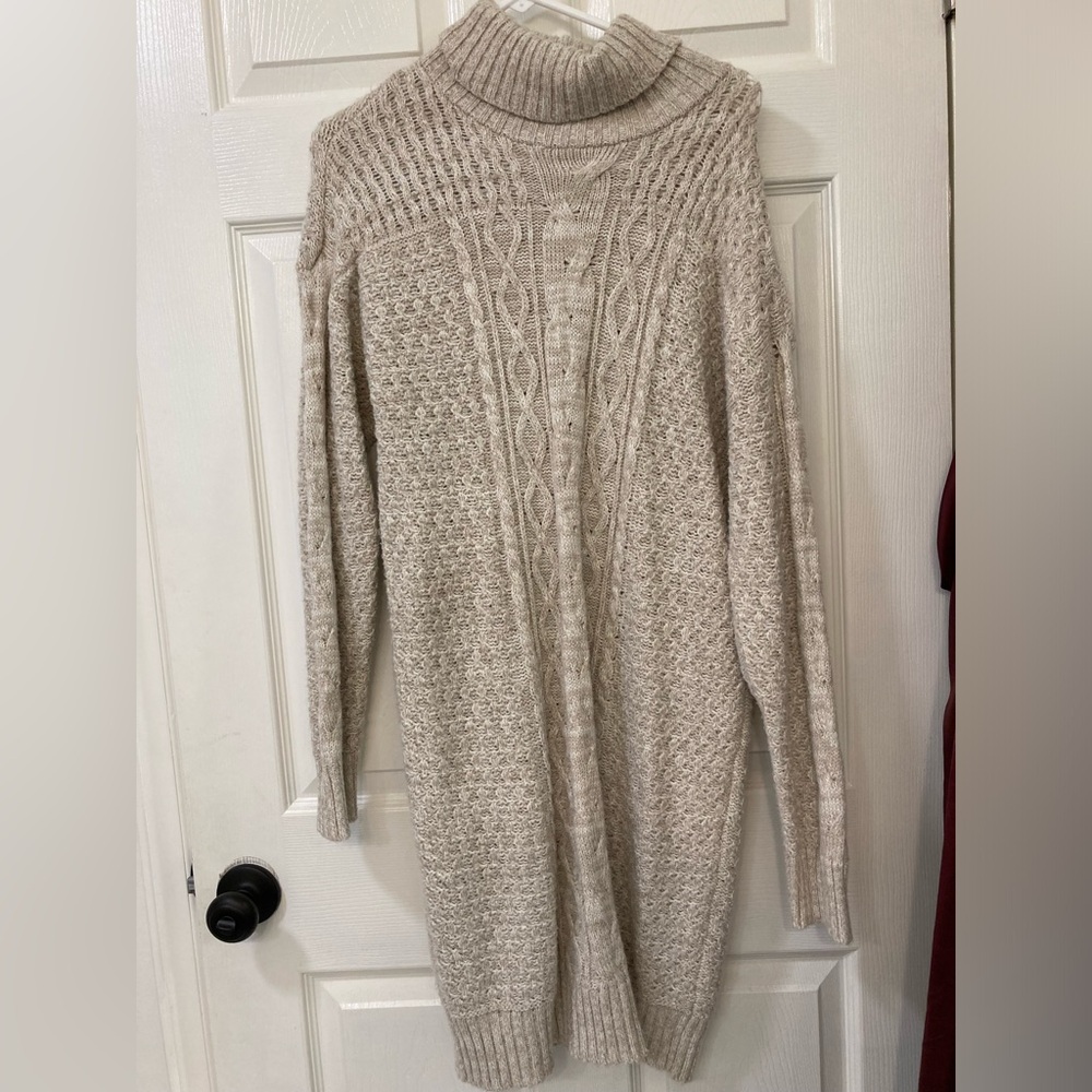 American Eagle Outfitters Cream Sweater Dress Size Large